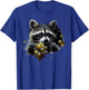 Funny Raccoon Tearing Through Grapes T-Shirt - T-Shirt | Royal