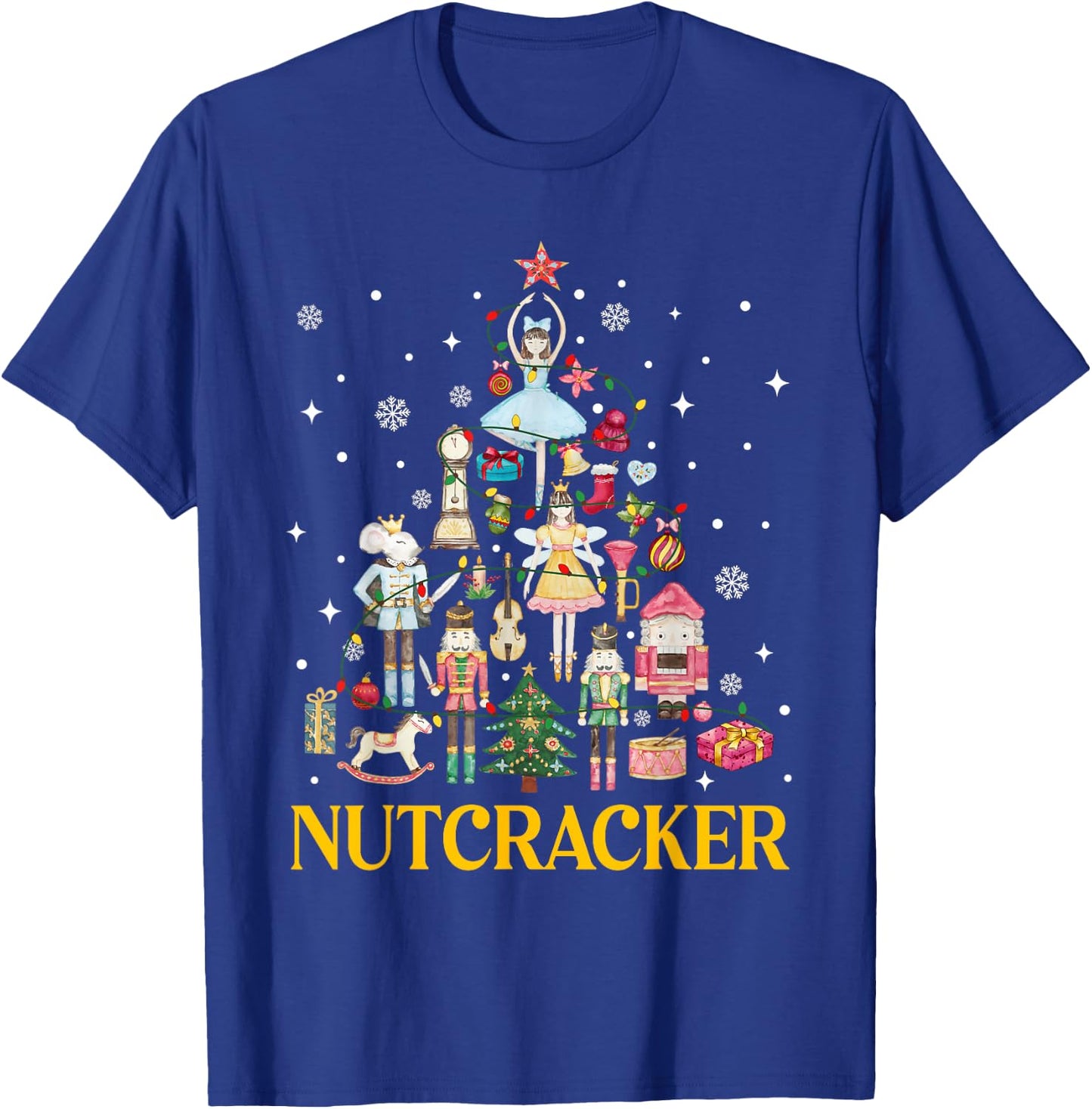 Christmas Nutcracker Squad Ballet Dance Women Kid Girls Xmas T-Shirt - T-Shirt | Royal