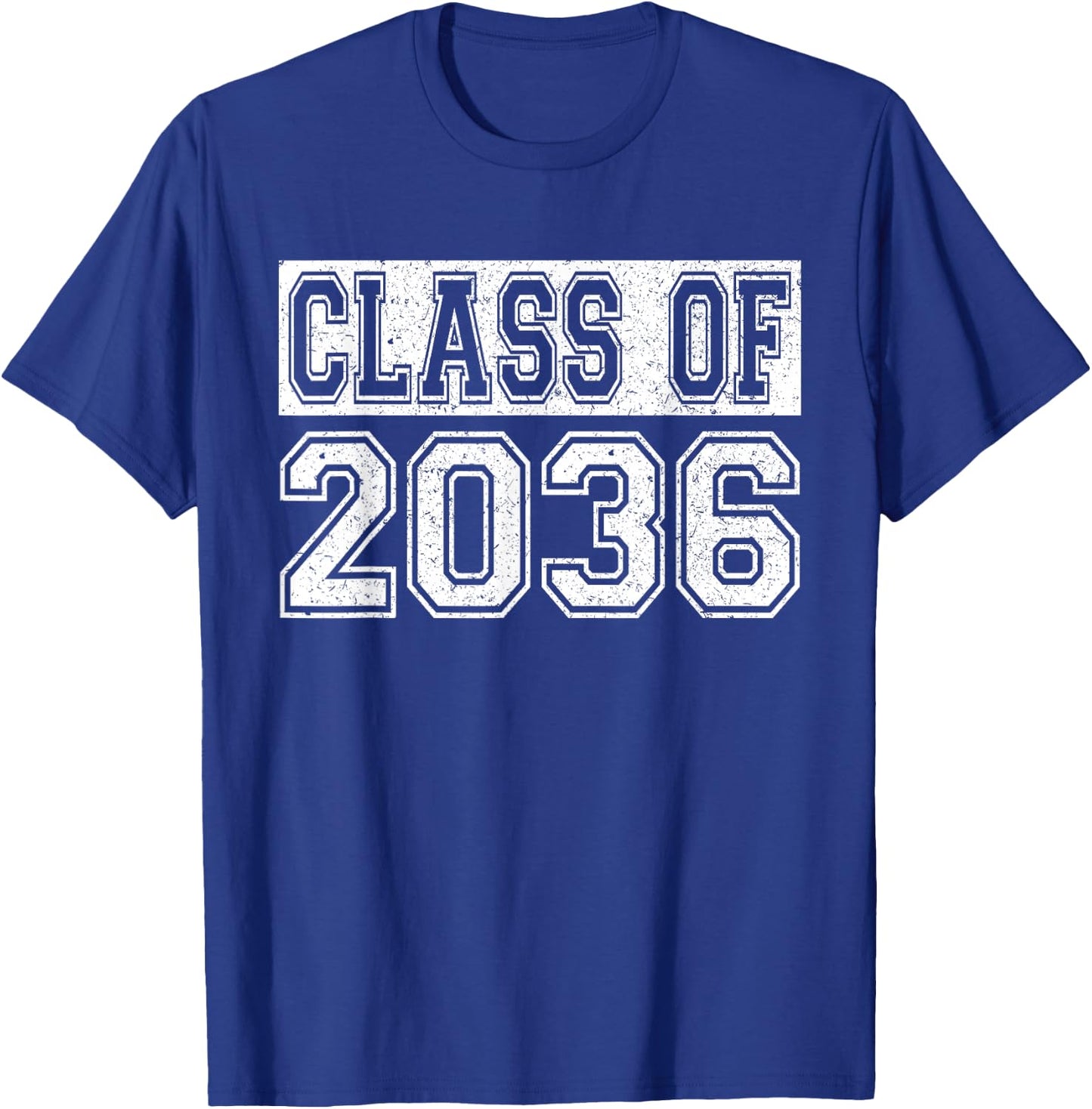 Preschool Class of 2036 First Day of Pre-k 2036 Graduation T-Shirt - T-Shirt | Royal