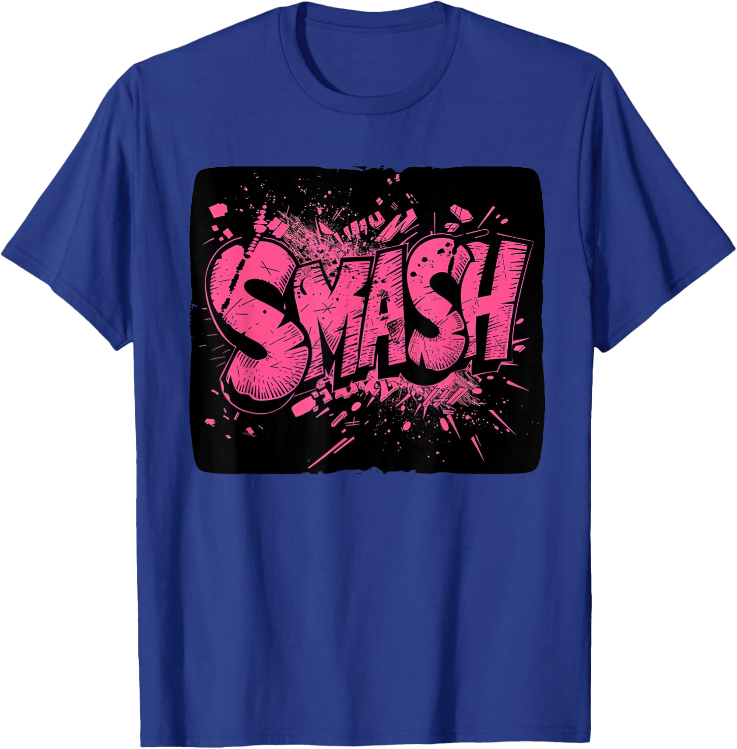 Cool Smash Graphic for a Trendsetting Style T-Shirt - T-Shirt | Royal