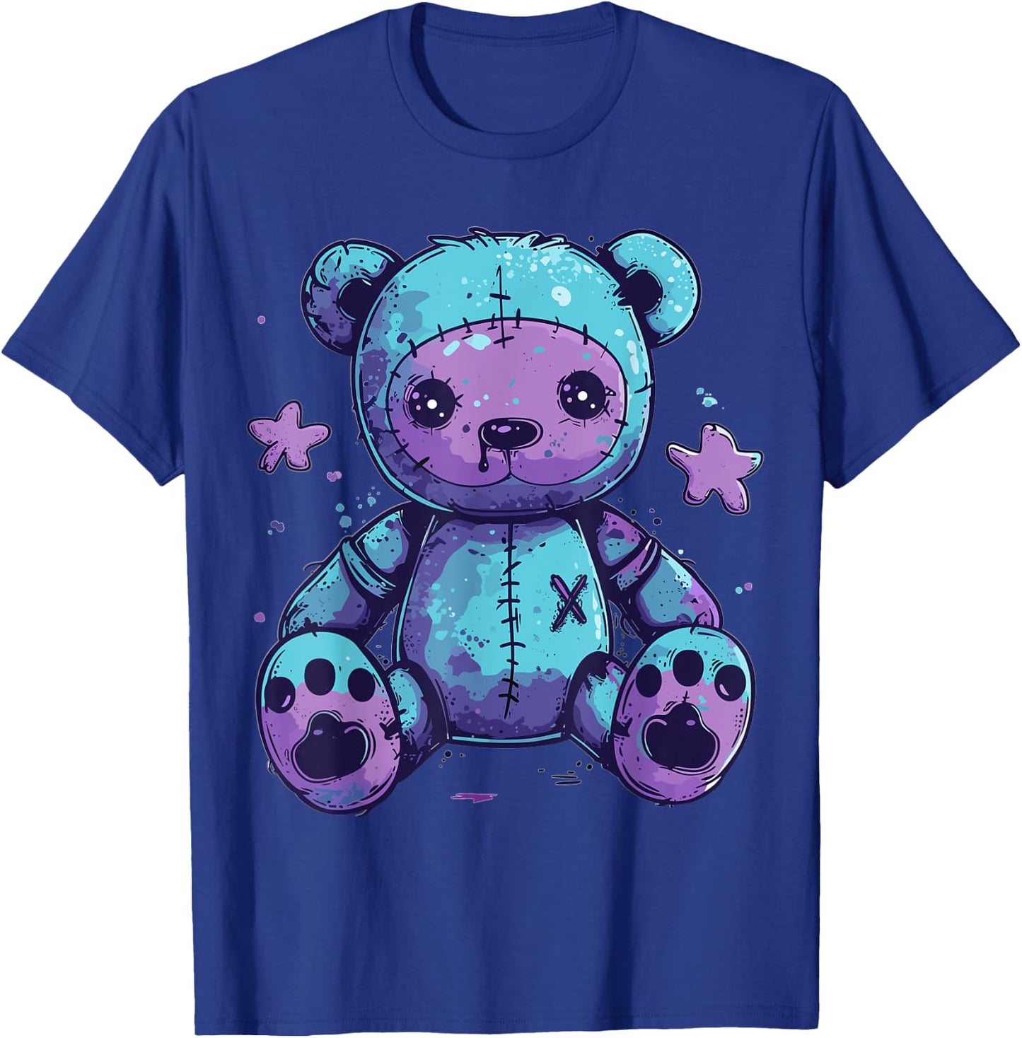 Goth Pastel Cute Creepy Kawaii Teddy Bear Voodoo Doll T-Shirt - T-Shirt | Royal