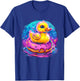 Rubber Duck Rubber Duckling Duck Lover Rubber Duckie Donut T-Shirt - T-Shirt | Royal