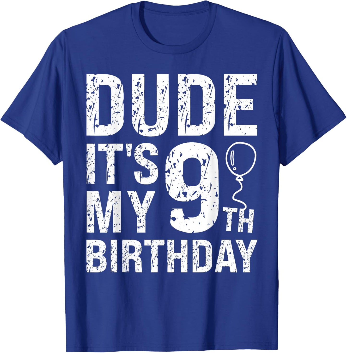 Dude It's My 9th Birthday OMG 9 Year Old Prince Happy Crown T-Shirt - T-Shirt | Royal