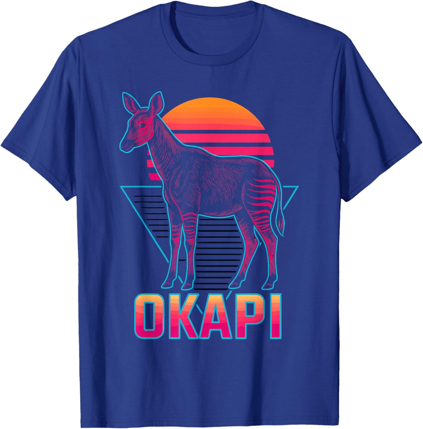 Okapi Retro T-Shirt - T-Shirt | Royal