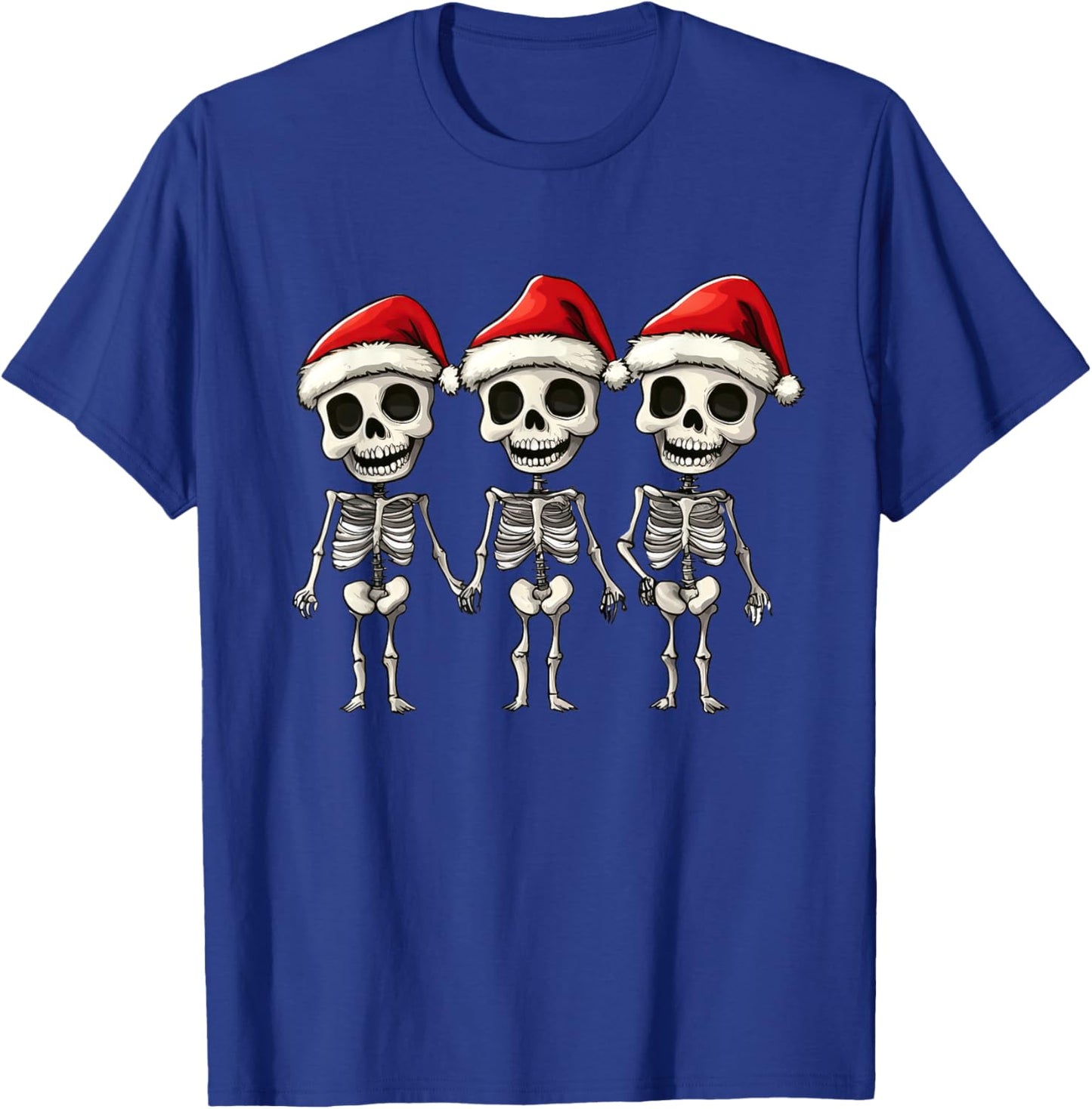 Funny Skeleton Christmas Xmas T-Shirt - T-Shirt | Royal