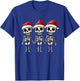 Funny Skeleton Christmas Xmas T-Shirt - T-Shirt | Royal