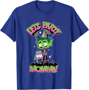 Kids DC Comics Teen Titans Go! Beast Boy Let's Party Momma T-Shirt - T-Shirt | Royal