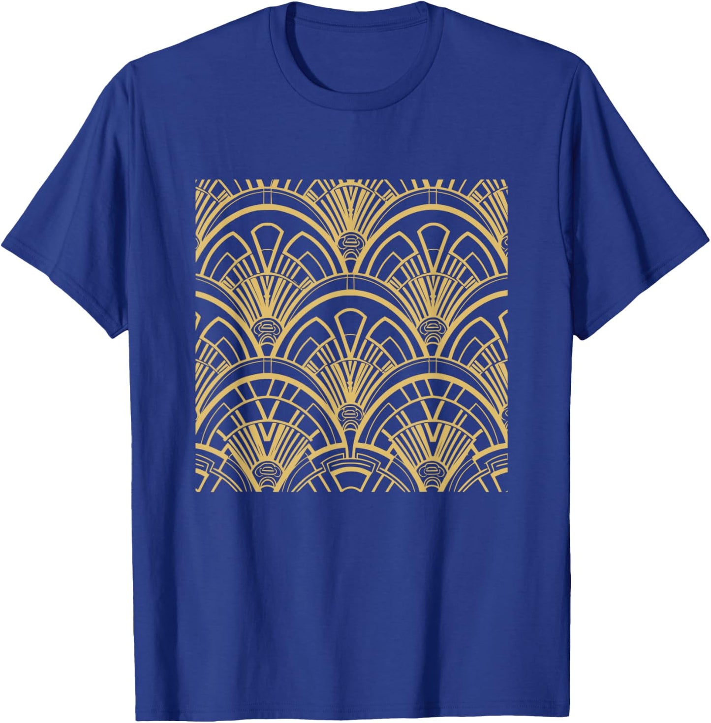 Black & Gold Pattern Art Deco T-Shirt - T-Shirt | Royal