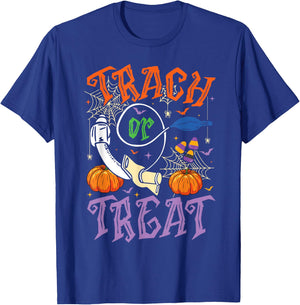 Respiratory Therapist Trach or Treat ICU RN Halloween Nurse T-Shirt - T-Shirt | Royal