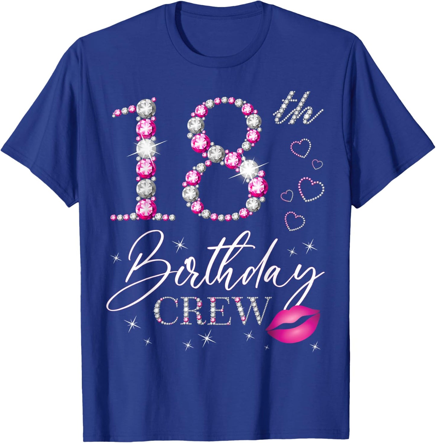 18th Birthday Crew 18th Birthday Squad 18 Years Old Bday T-Shirt - T-Shirt | Royal