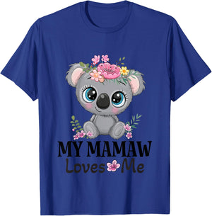 Mamaw Loves Me Grandchild Koala T-Shirt - T-Shirt | Royal