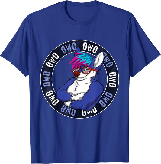 Furry OwO Furry Ear Furry Person Fox Cosplay T-Shirt - T-Shirt | Royal