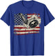 4th of July Ice Hockey Puck US Flag Patriotic Men Boys Kids T-Shirt - T-Shirt | Royal