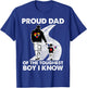 Proud Dad Of The Toughest Boy I Know Autism Awareness Gift T-Shirt - T-Shirt | Royal