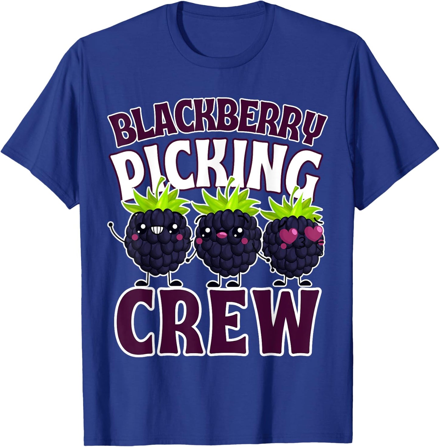 Funny Blackberry Fruit Farm Harvesting Picking Crew Squad T-Shirt - T-Shirt | Royal