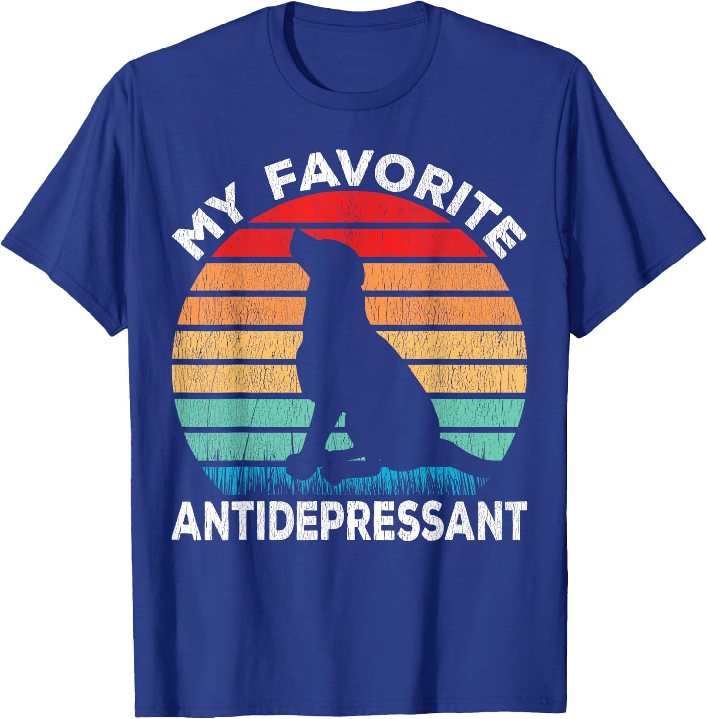 Dog Antidepressant - Dog Lover Funny T-Shirt - T-Shirt | Royal