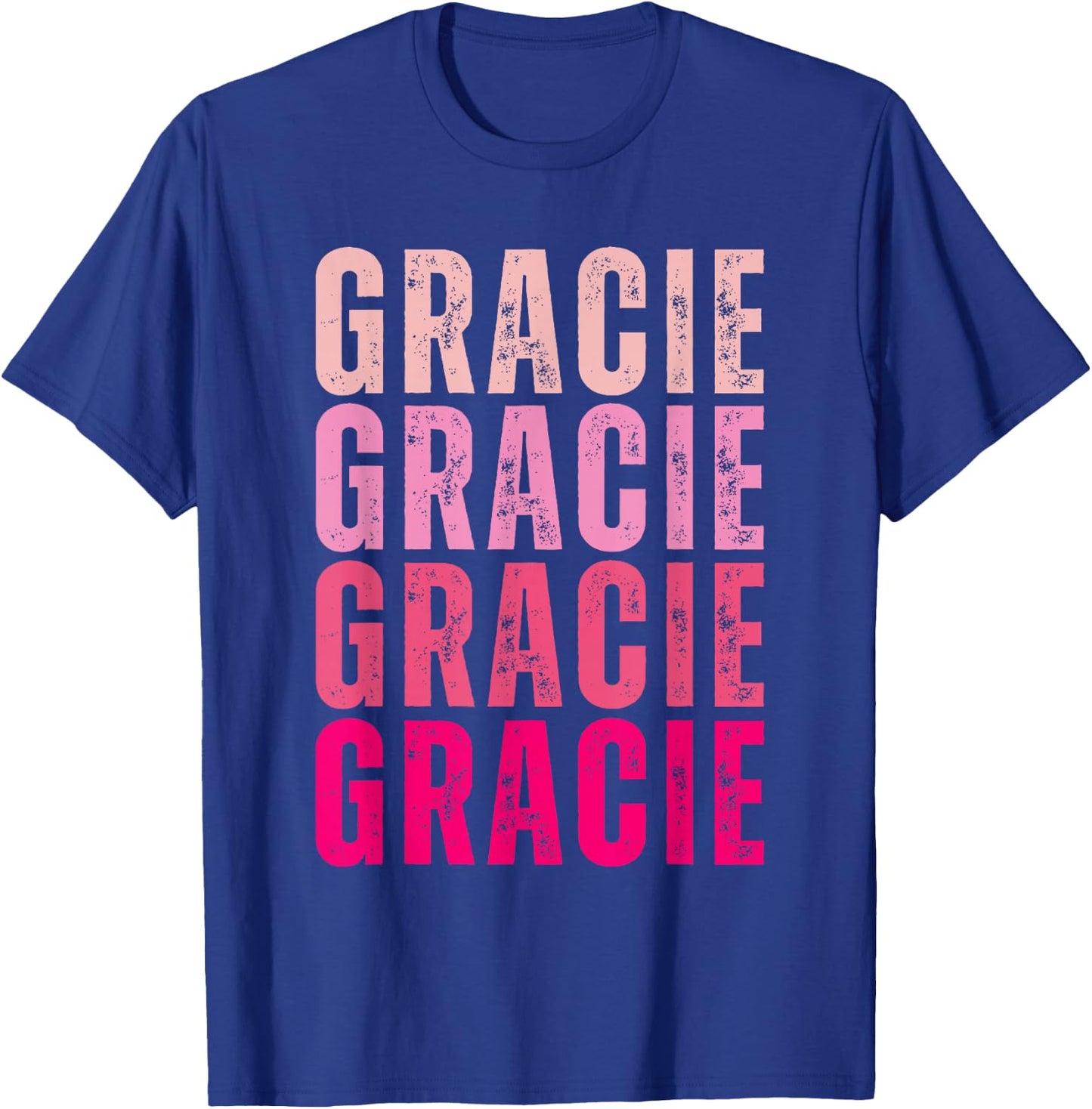 Personalized Name Gracie I Love Gracie Vintage T-Shirt - T-Shirt | Royal