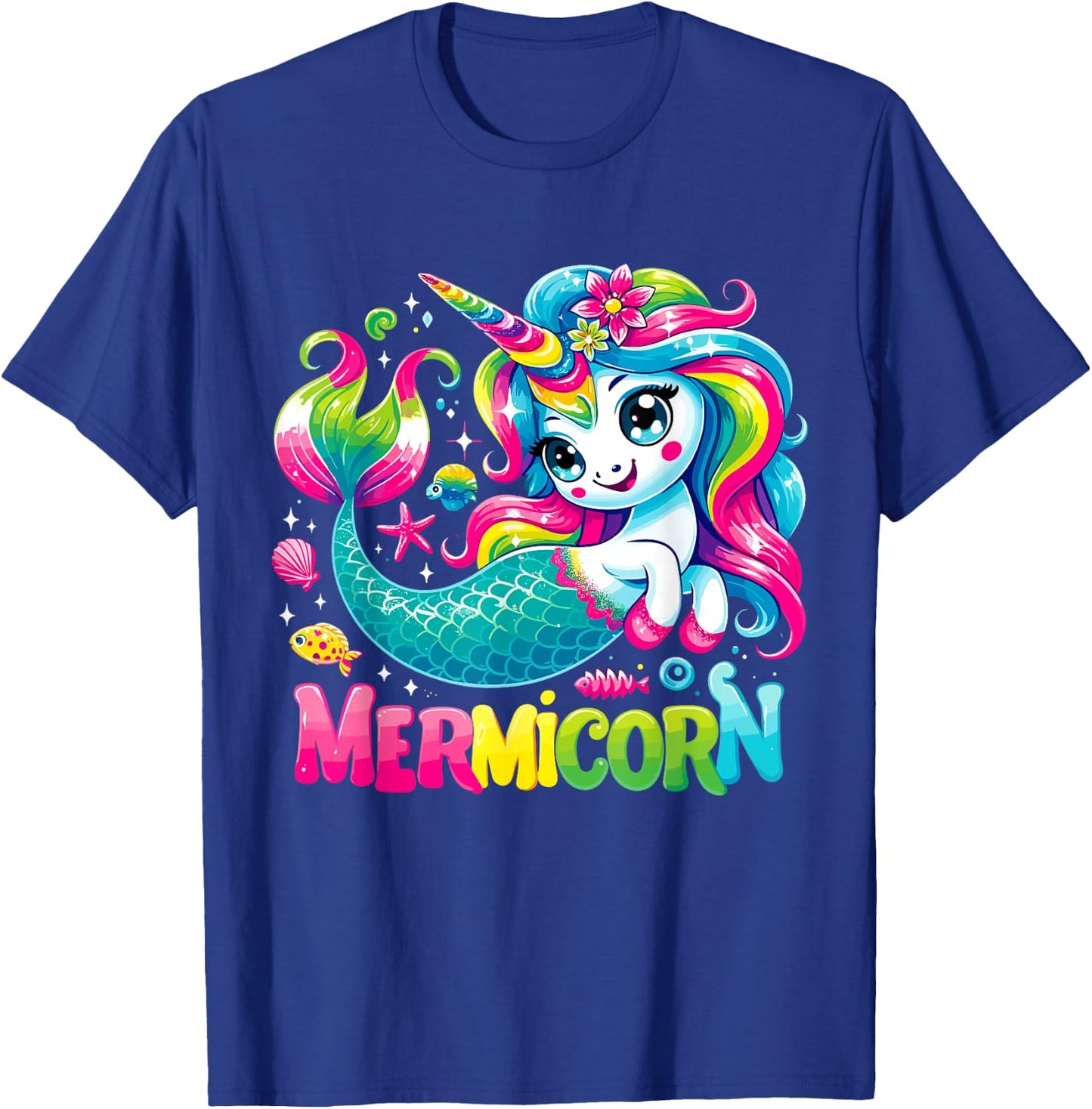 Unicorn Mermaid Mermicorn T-Shirt - T-Shirt | Royal