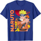 Naruto Main Character On Elemental Background T-Shirt - T-Shirt | Royal