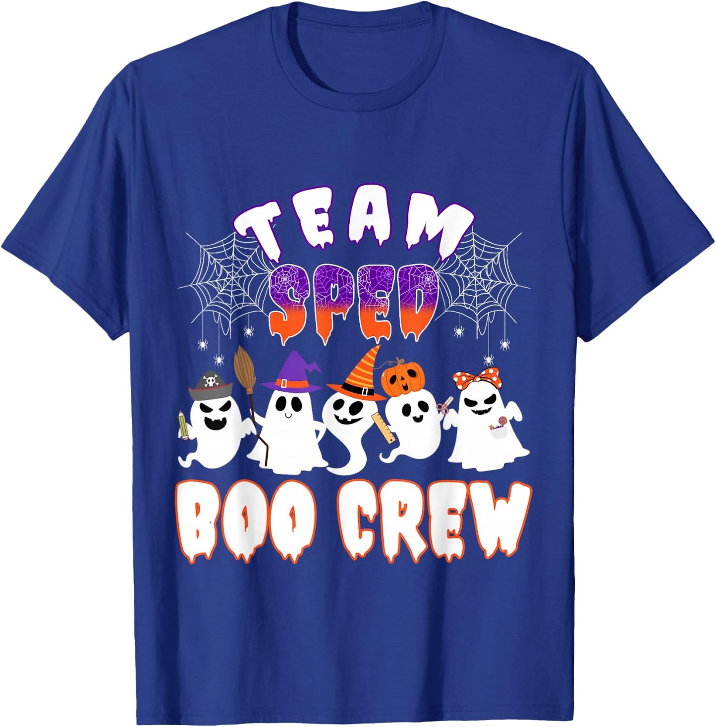 Funny Halloween Costume Team SPED Teacher Special Education T-Shirt - T-Shirt | Royal