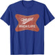 Miller High Life Faded Vintage Classic Logo T-Shirt - T-Shirt | Royal