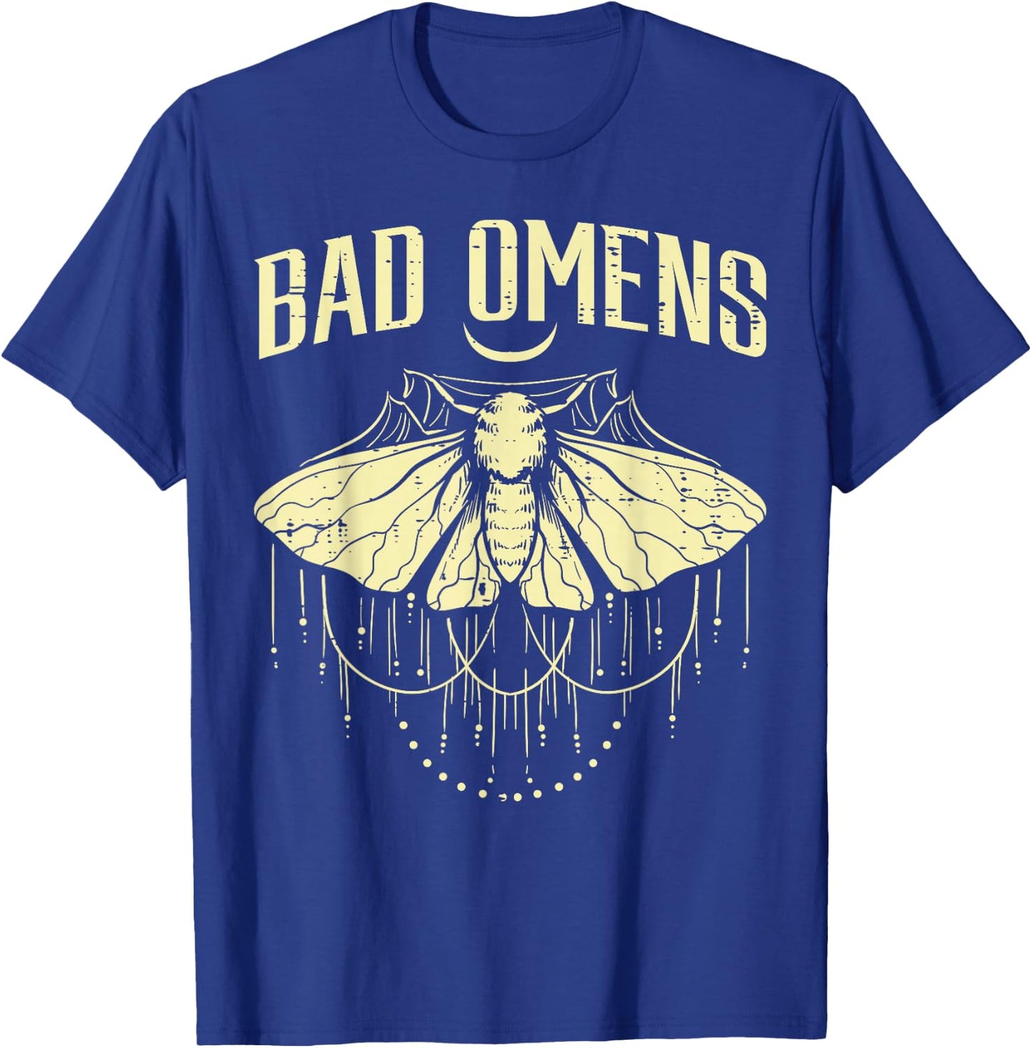 Moth Bad Omens Funny Myth Superstitions Women Men Kids Youth T-Shirt - T-Shirt | Royal