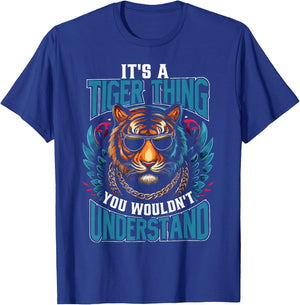 Wildlife Tiger T-Shirt - T-Shirt | Royal