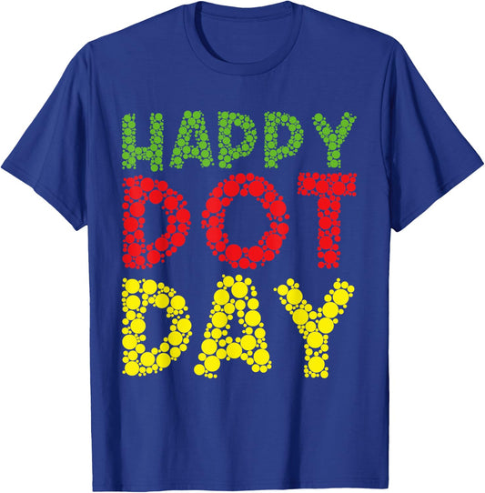 Basketball Dots Happy Dot Day For Kids Man Woman T-Shirt - T-Shirt | Royal
