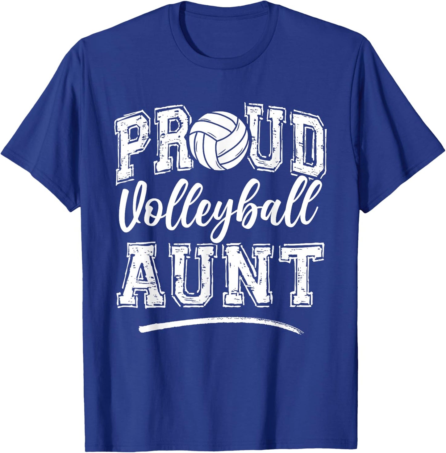 Proud Volleyball Aunt Funny College That's My Nephew T-Shirt - T-Shirt | Royal