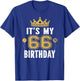 It's My 66th Birthday Gift 66 Years Old Man And Woman T-Shirt - T-Shirt | Royal