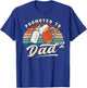 Promoted to Dad of 2 Retro Baby Reveal Idea T-Shirt - T-Shirt | Royal
