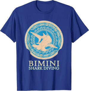 Hammerhead Shark Diving Bimini T-Shirt - T-Shirt | Royal