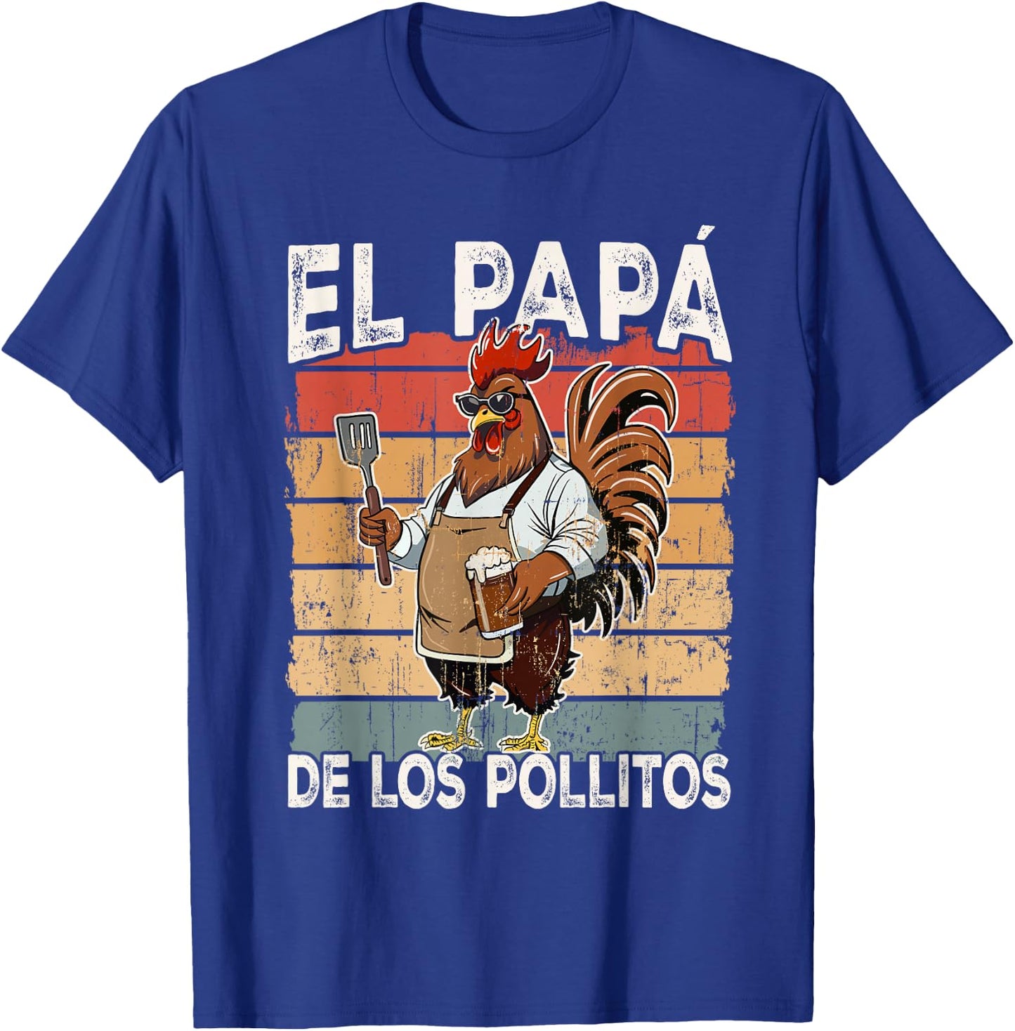 El Papa de lo pollitos funny Spanish Dia del Padre T-Shirt - T-Shirt | Royal