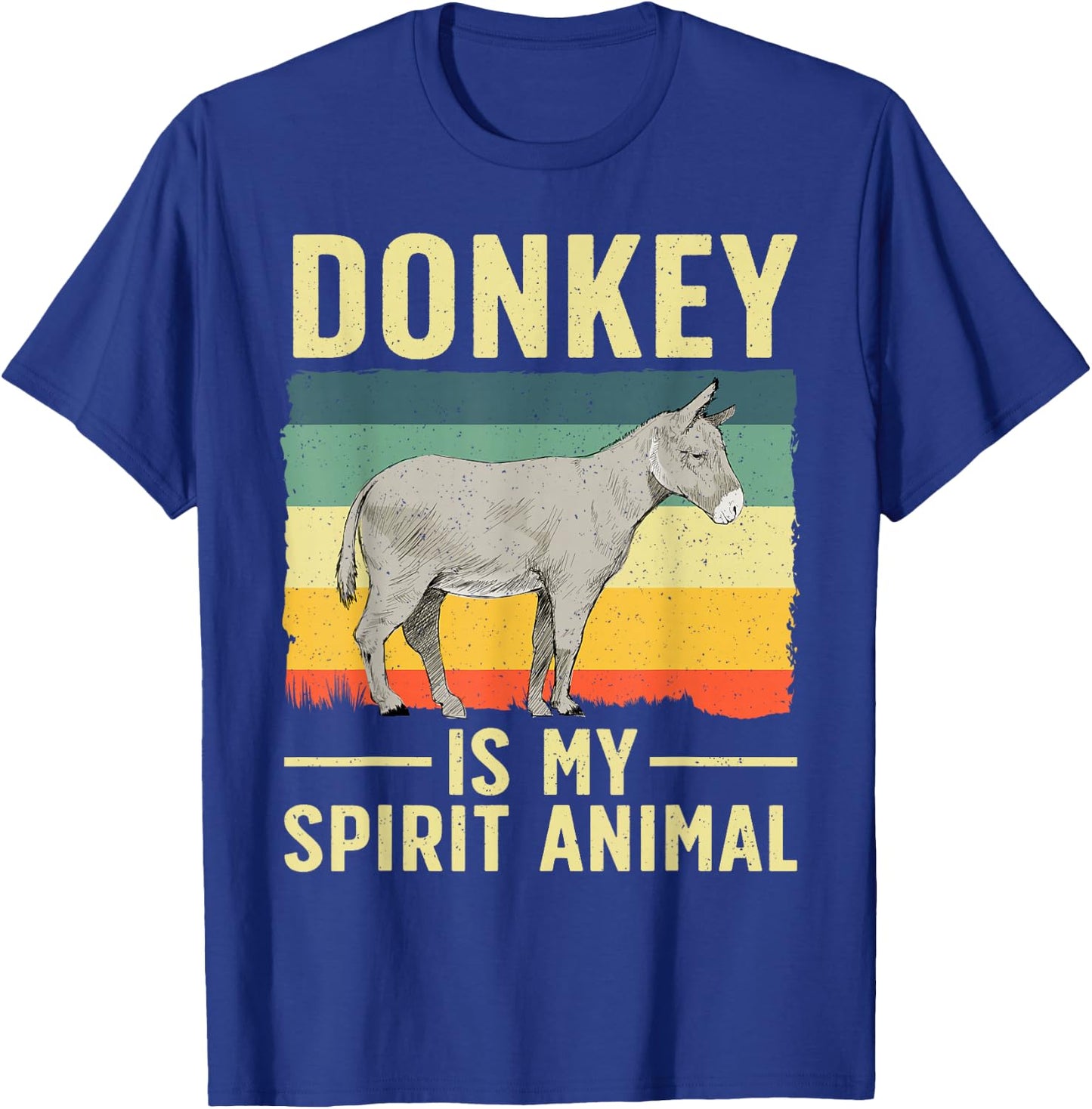 Cool Donkey Design Women Farmer Wild Donkey Lover T-Shirt - T-Shirt | Royal