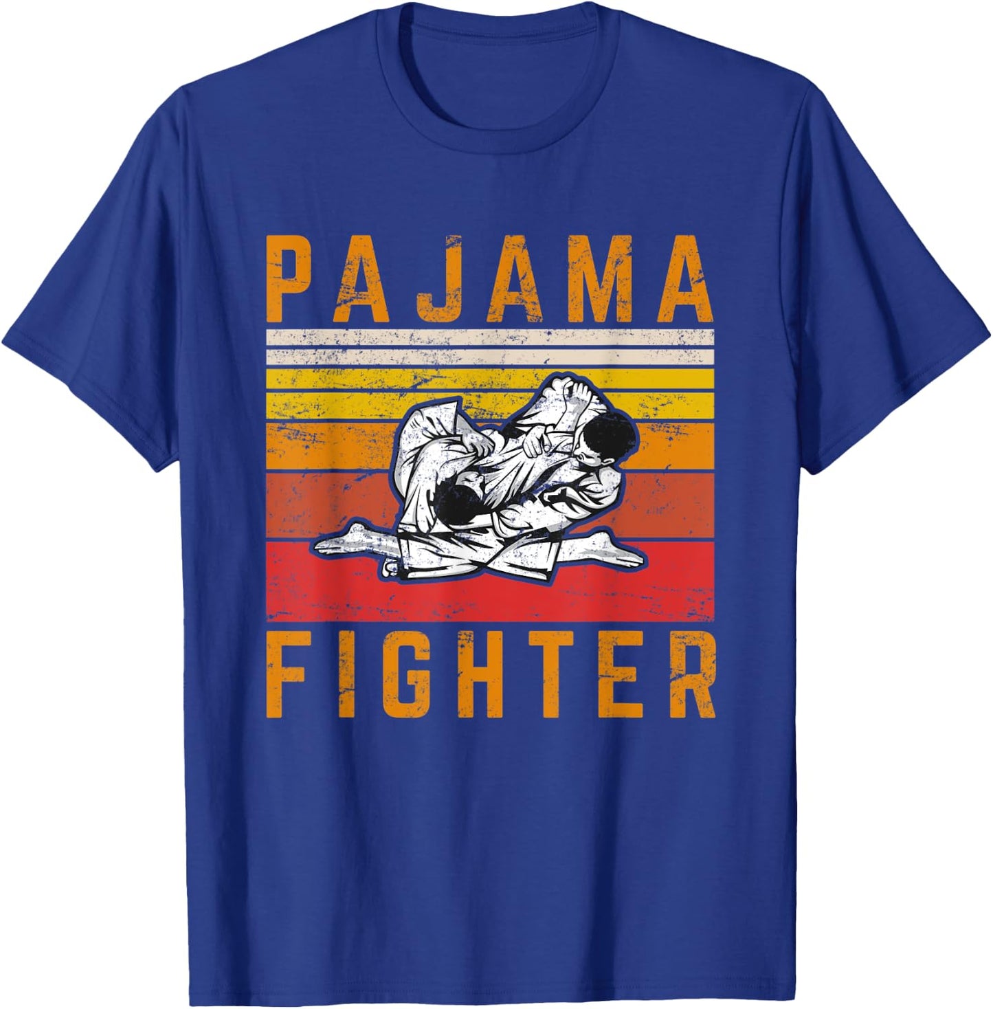 Pajama Fighter Brazilian Jiu Jitsu BJJ JiuJitsu Jiu-Jitsu T-Shirt - T-Shirt | Royal