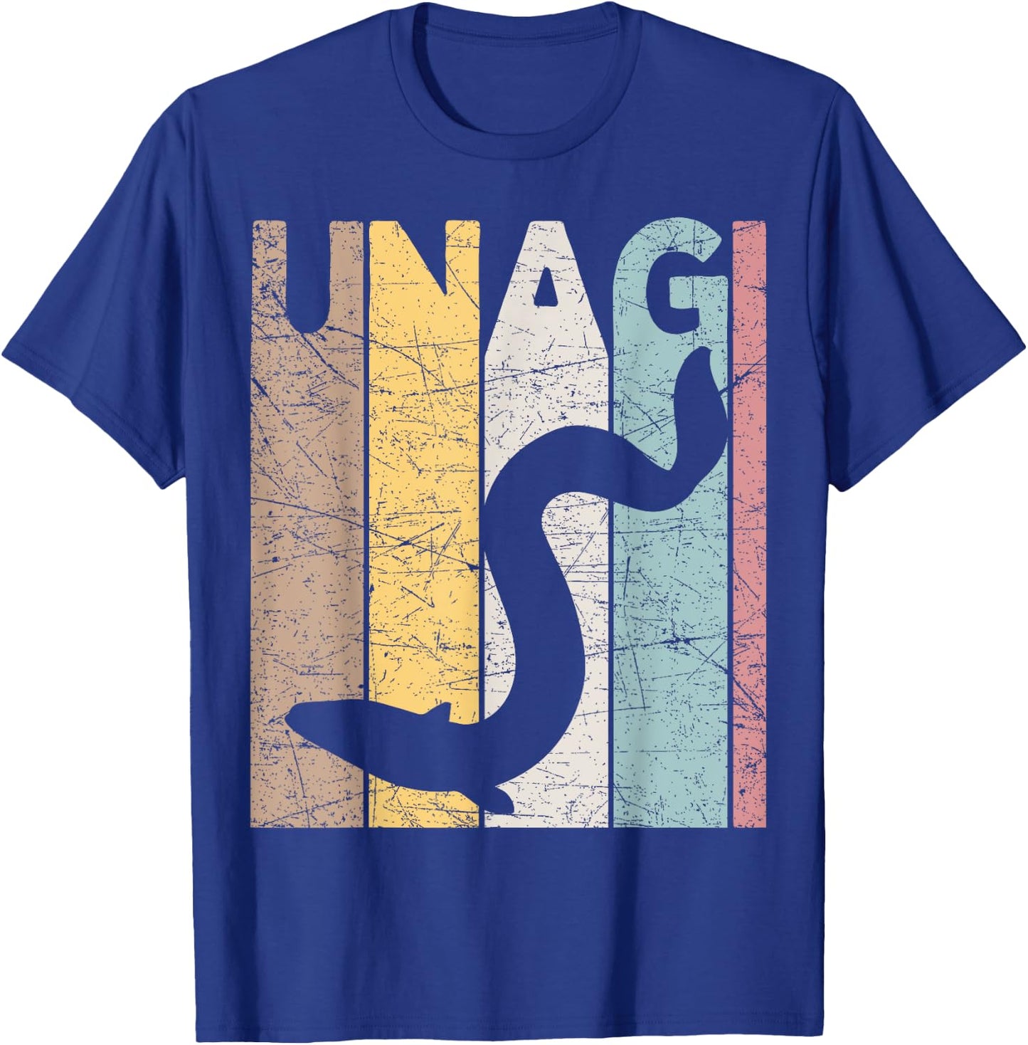 Unagi Vintage Japanese Food Retro Japanese Eel T-Shirt - T-Shirt | Royal