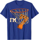 I'm 7 Basketball Theme Birthday Party Celebration 7th T-Shirt - T-Shirt | Royal