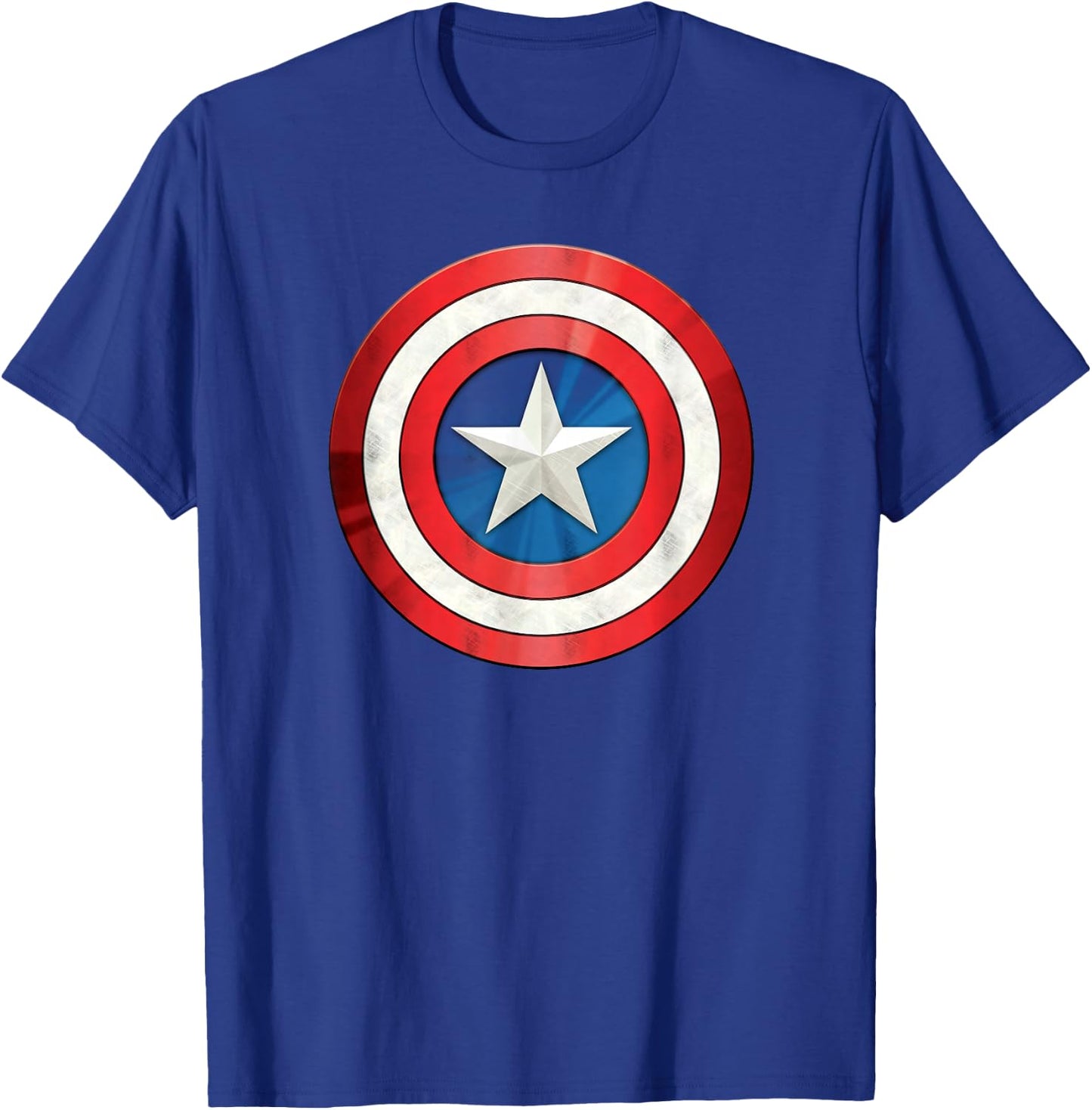 Marvel Comics Retro Classic Captain America Shield Costume T-Shirt - T-Shirt | Royal