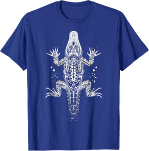 Alligator Tribal Vintage Retro Graphic T-Shirt - T-Shirt | Royal