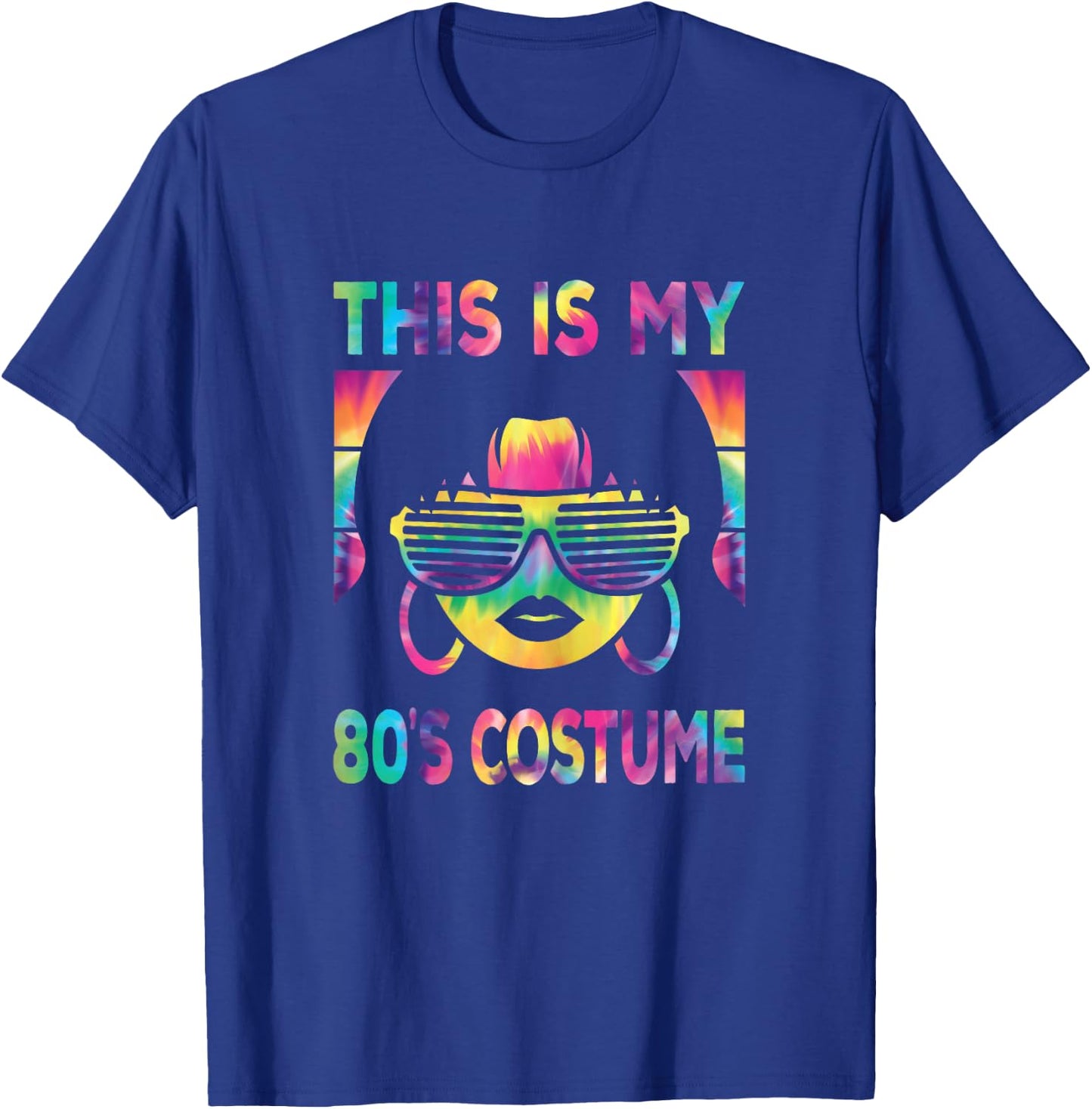This is My 80s Costume 1980s 80s Outfit Women Disco Party T-Shirt - T-Shirt | Royal