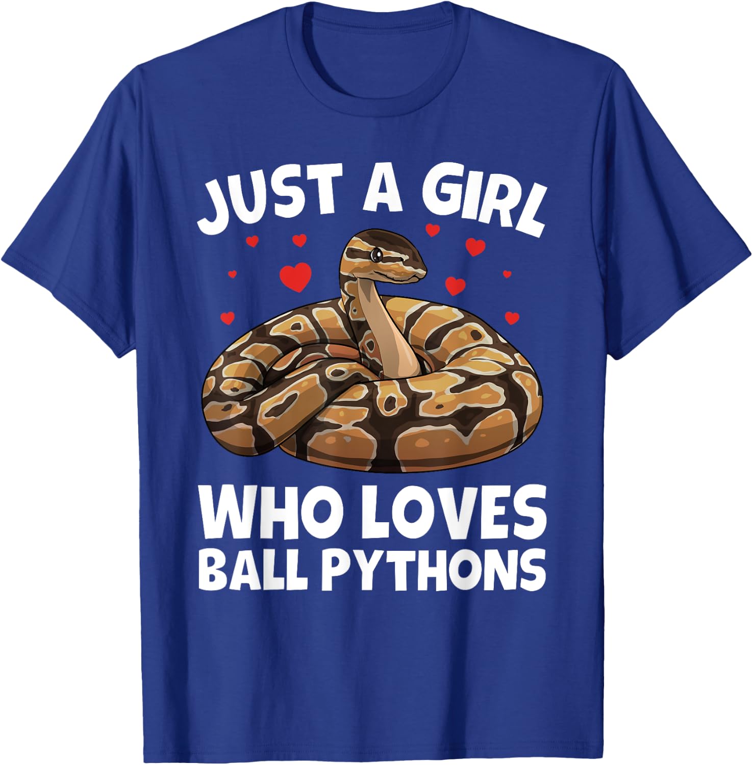Ball Python Design For Girls Women Kids Ball Python Lover T-Shirt - T-Shirt | Royal
