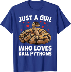 Ball Python Design For Girls Women Kids Ball Python Lover T-Shirt - T-Shirt | Royal