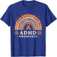Orange Leopard Rainbow for ADHD Neurodiversity Awareness T-Shirt - T-Shirt | Royal