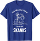 Girls who don't read book are skanks Funny design T-Shirt - T-Shirt | Royal