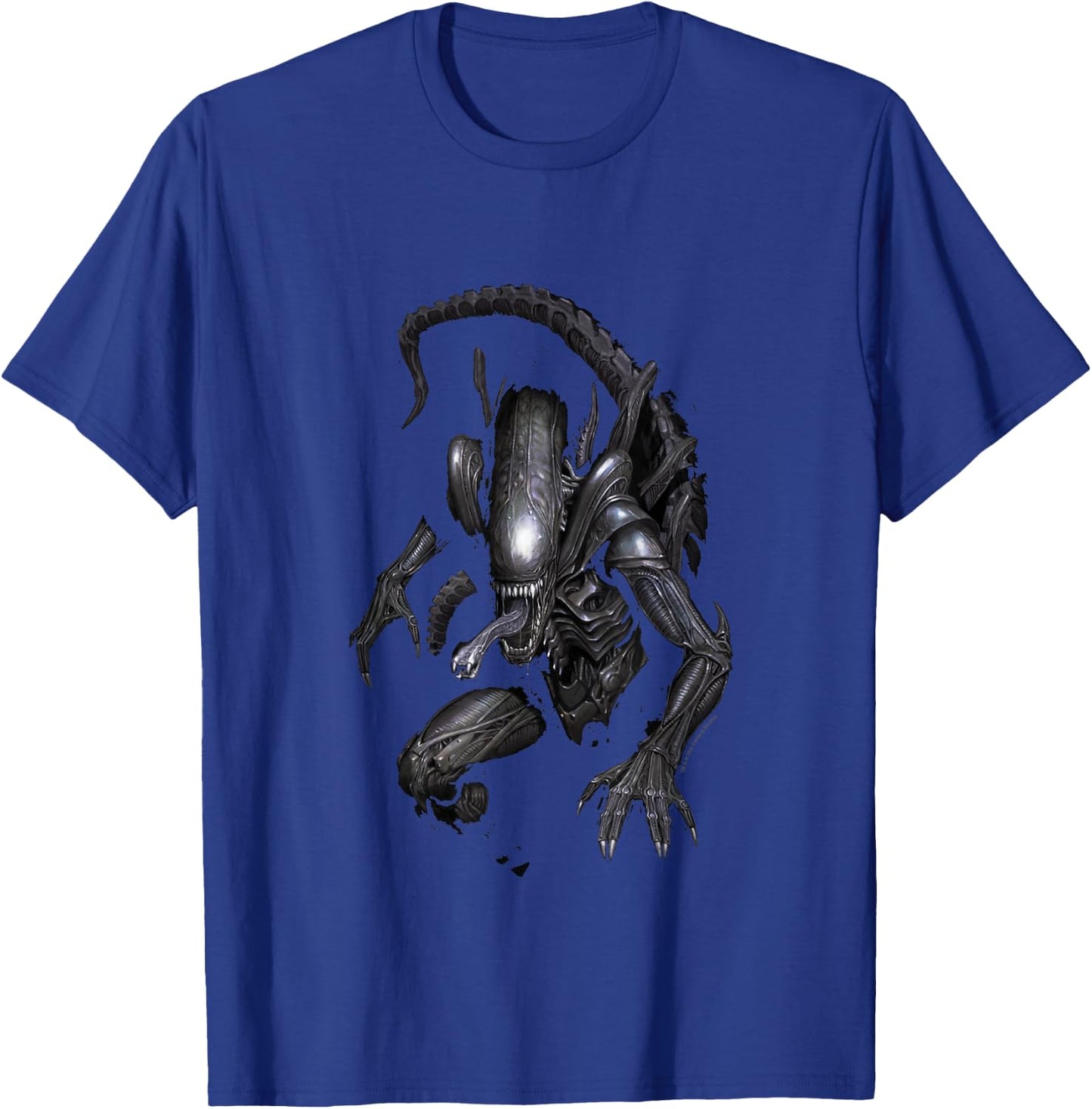 Aliens Iconic Dangerous Xenomorph in The Shadows Big Poster T-Shirt - T-Shirt | Royal