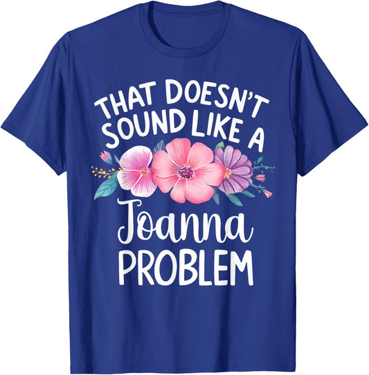 JOANNA Personalized Cute Flower Girls JOANNA Name T-Shirt - T-Shirt | Royal