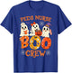 PEDS Nurse Boo Crew Funny Ghost Halloween Spooky Costume T-Shirt - T-Shirt | Royal