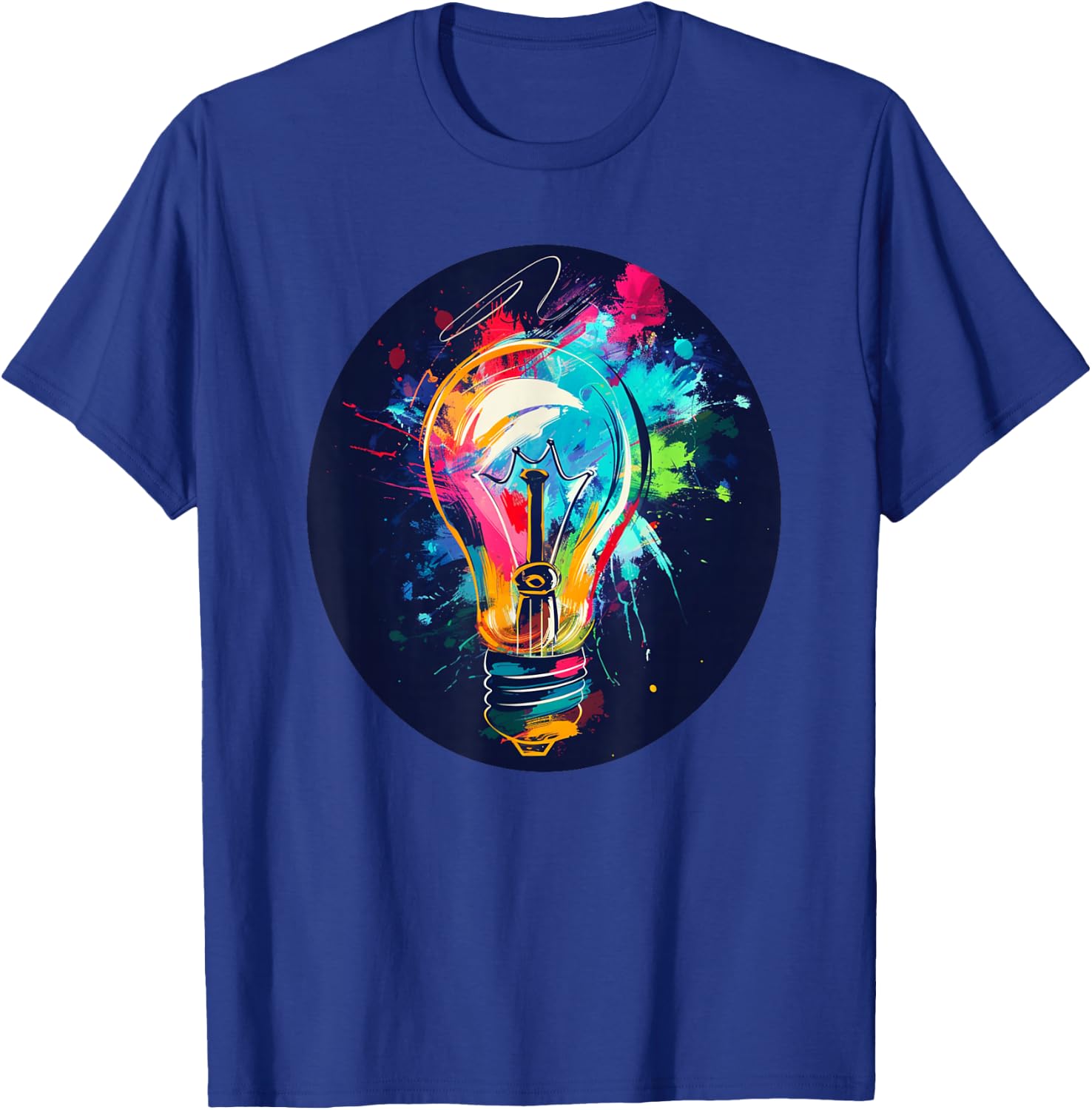 Funny Light Bulb Outfit -Adult , Black, Small, Short Sleeve, Graphic, Modern, Casual, Lightning Theme, Light Bulb Costume T-Shirt - T-Shirt | Royal