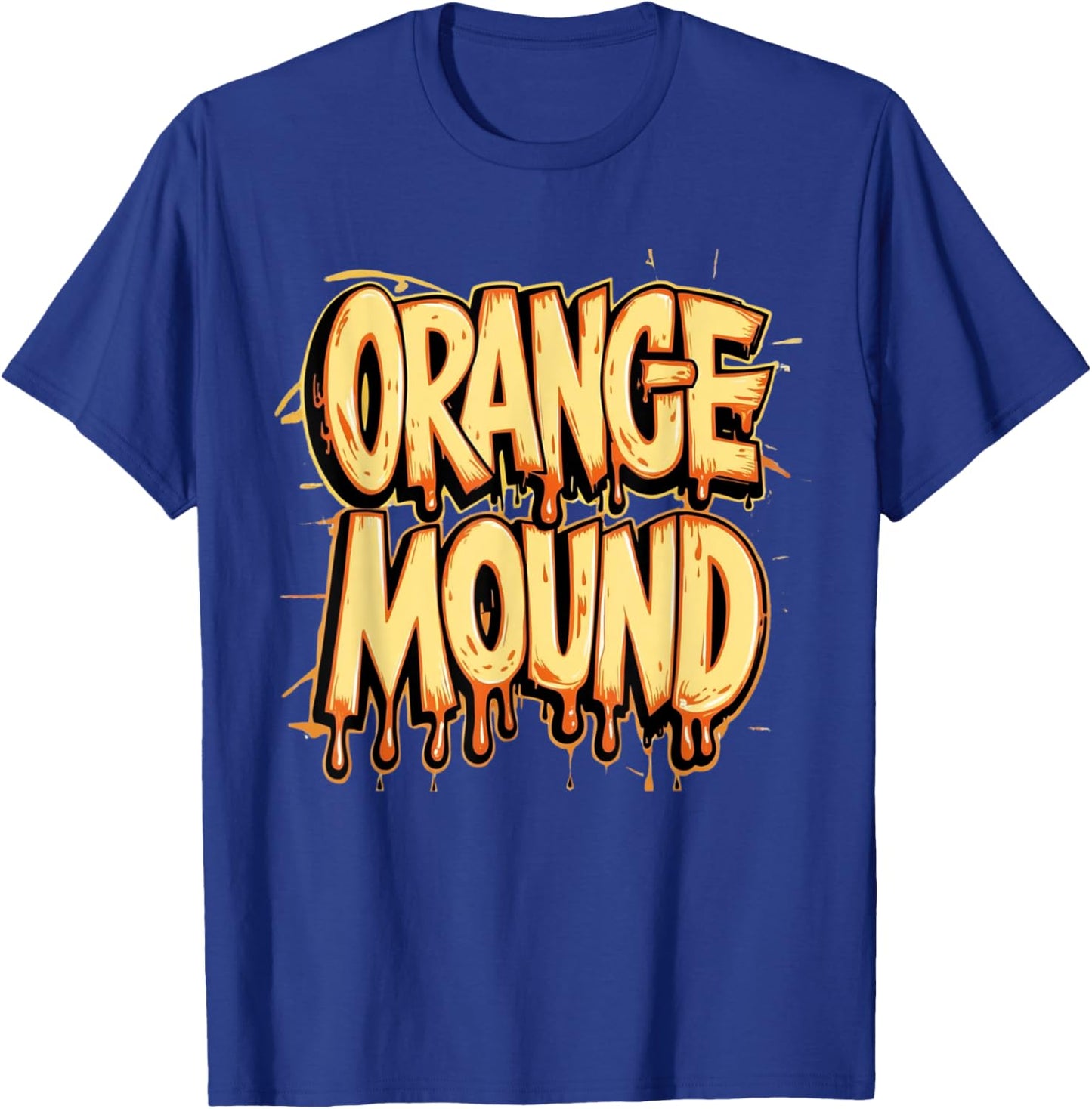 Orange Mound TN Tennessee Vintage Graffiti Drip T-Shirt - T-Shirt | Royal