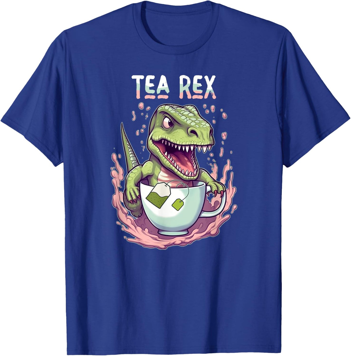 Tea Rex - Dinosaur - Tea Lovers T-Shirt - T-Shirt | Royal